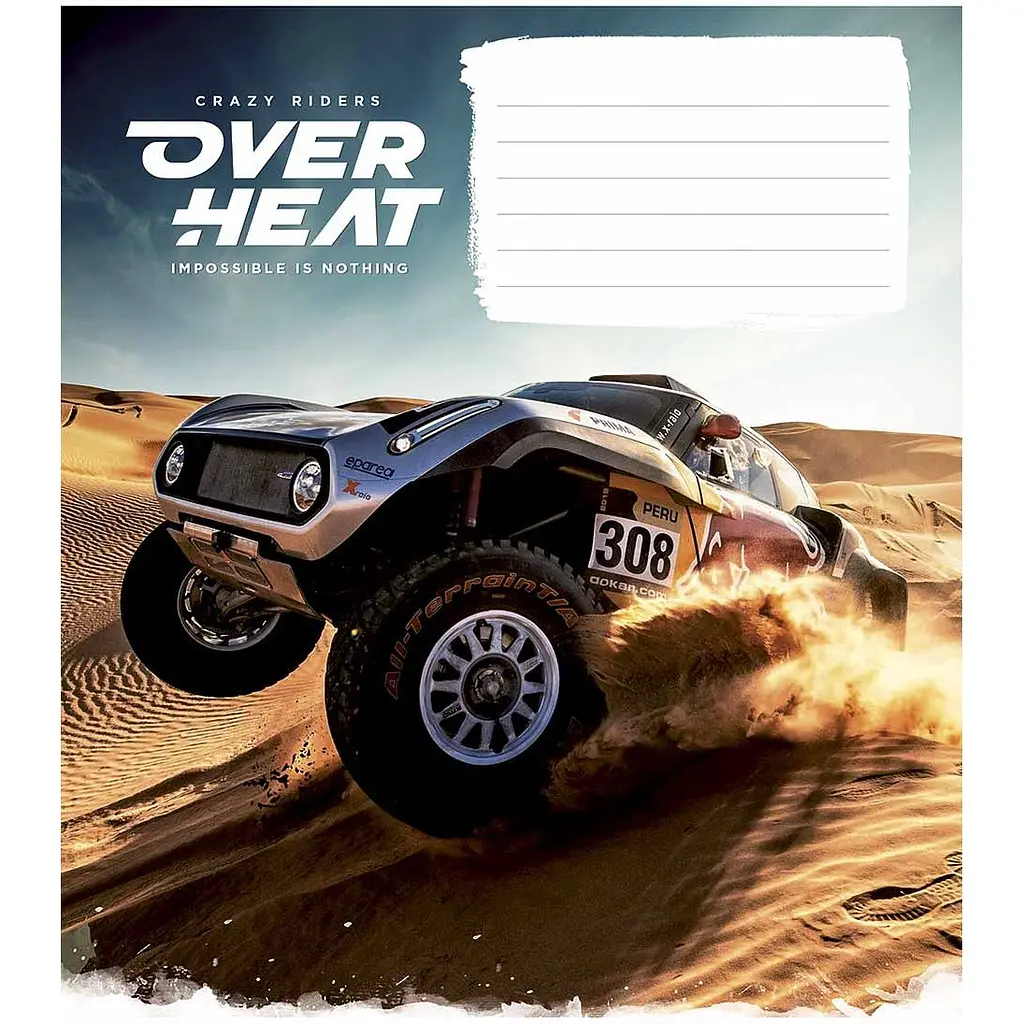 Зошит учнівський Школярик Over heat, в клітинку, 12 аркушів, ВД-лак, 30 шт. (012-3218K) - фото 3