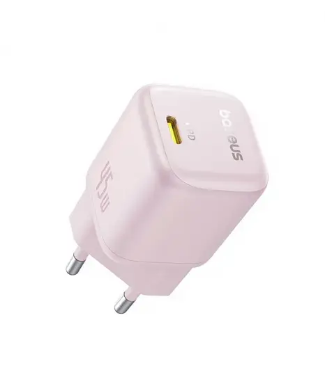 Сетевое зарядное устройство для Baseus PicoGo GaN Fast Charger 1C 45 W P10176800413-00 Розовый - фото 2