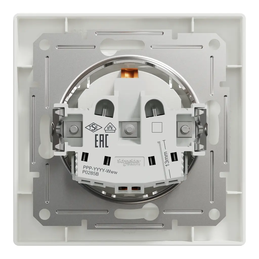 Розетка Schneider Electric ASFORA з кришкою, біла (EPH3100121) - фото 8