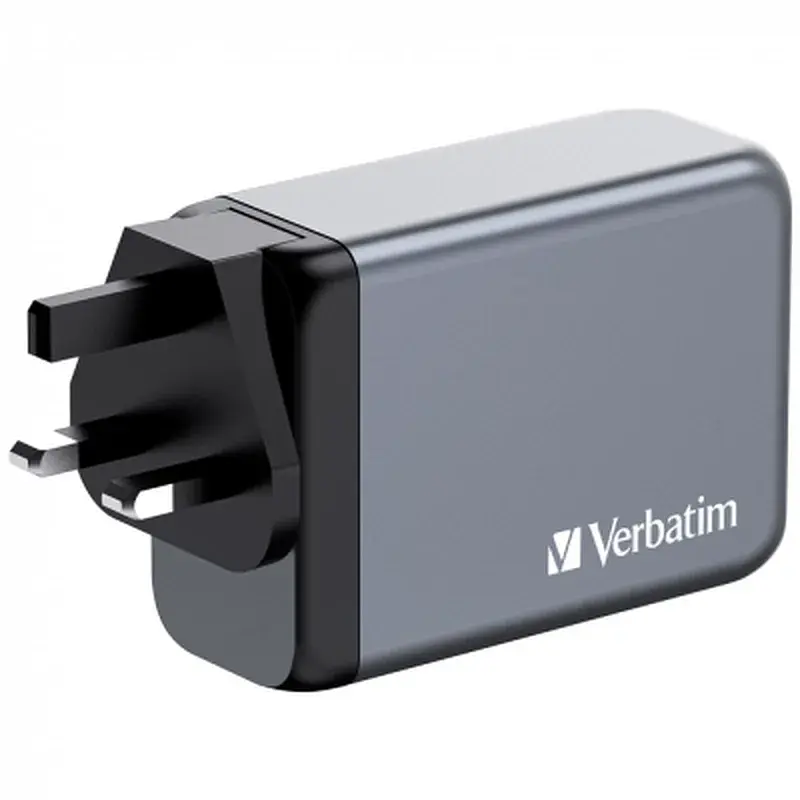 Зарядний пристрій Verbatim GaN 240 W 4 ports (USB-C-140 W,USB-C-100 W,USB-C-65 W /USB-A -3.0) (32205) - фото 3