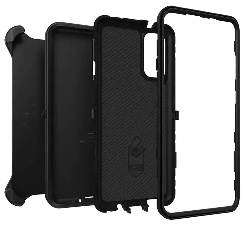 Чохол протиударний із кліпсою-підставкою OtterBox Defender Series 77-64156 для Samsung Galaxy S20 Plus (6.7") Black - фото 2