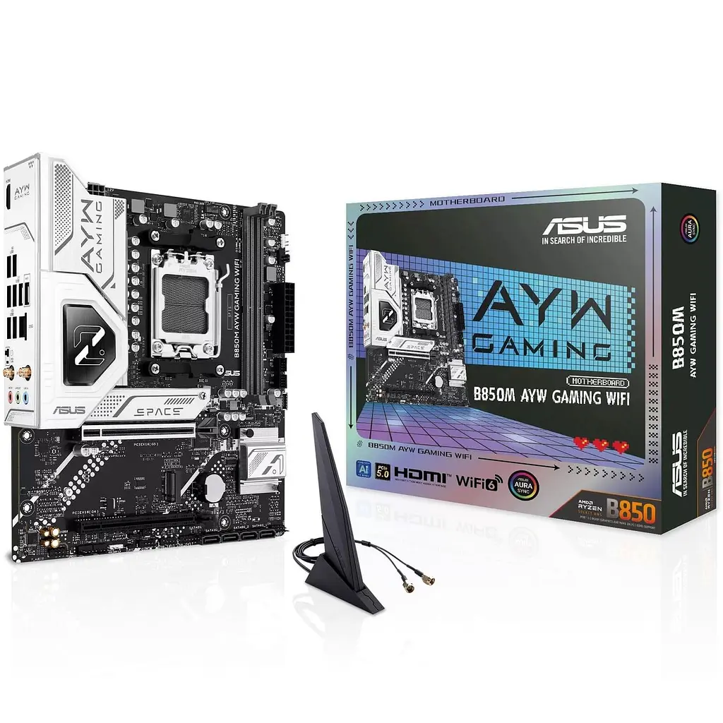 Материнська плата ASUS B850M AYW GAMING WIFI (B850M AYW GAMING WIFI) (Socket AM5, AMD B850, Micro-ATX) - фото 8