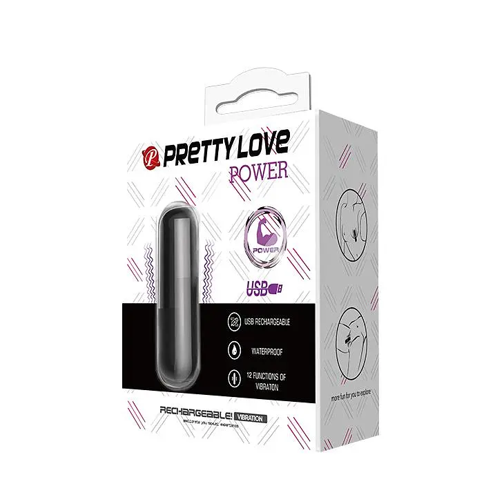 Вібратор для клітора Pretty Love Power 6 см чорний - фото 7