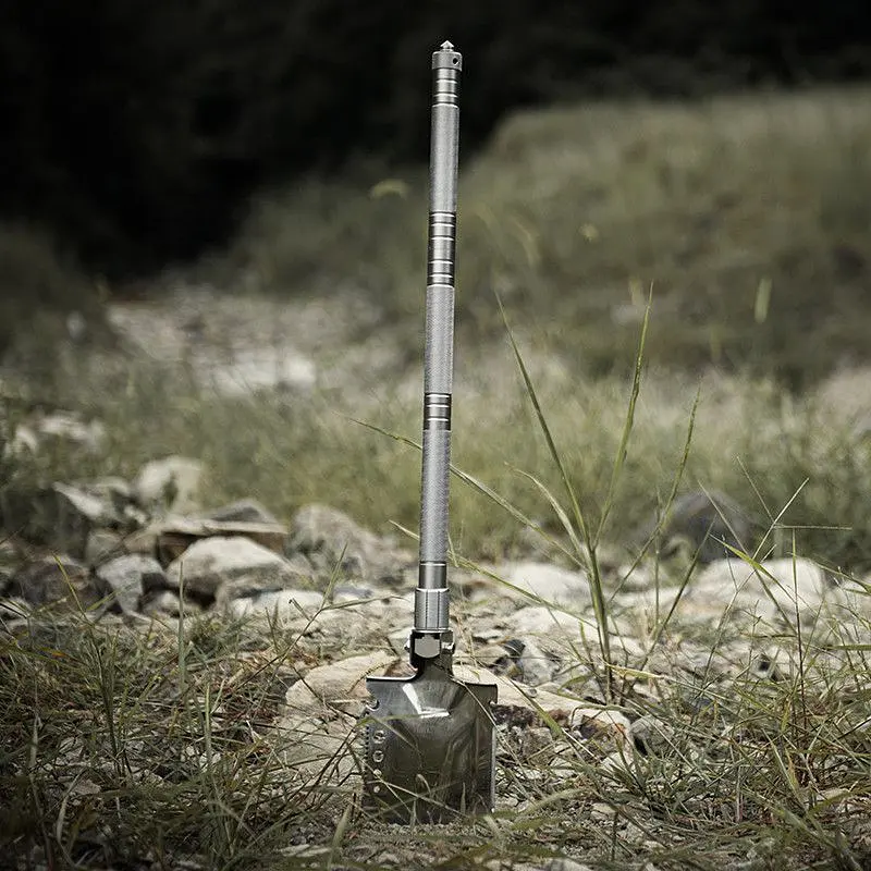 Лопата Naturehike Multifunctional outdoor shovel NH20GJ002 серебристая - фото 6
