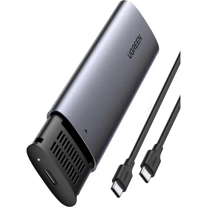 Зовнішня кишеня Ugreen CM400 PCIe NVMe M.2 SSD to USB 3.1 сірий (10902)