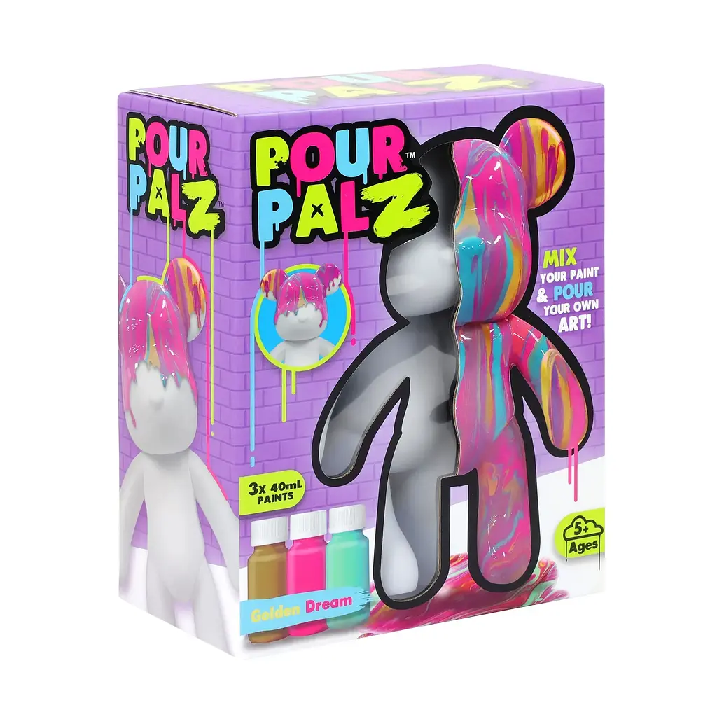 Набор для творчества ToyMonster Pour Palz Мишка Золотая мечта (GS-G08681) - фото 3