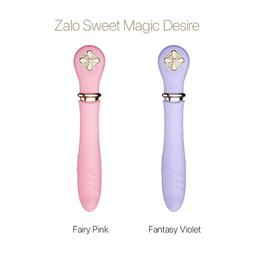 Пульсатор із підігрівом Zalo Sweet Magic - Desire Fantasy Violet, турбо режим - фото 8