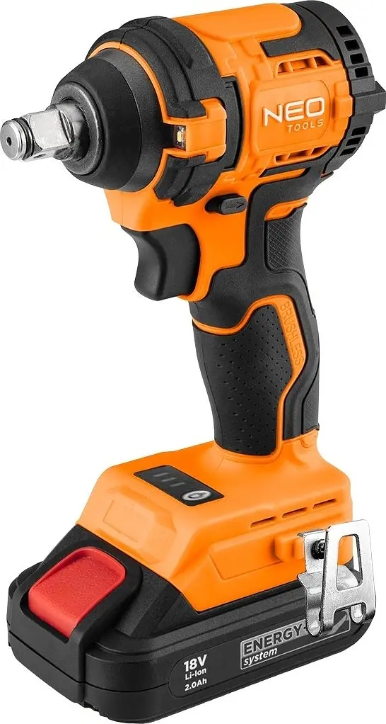 Гайковерт ударний Neo Tools Energy+ 18В безщітковий 2500 об/хв 350 Нм 1/2" 3 швидкості 1.1 кг без АКБ та ЗП - фото 6