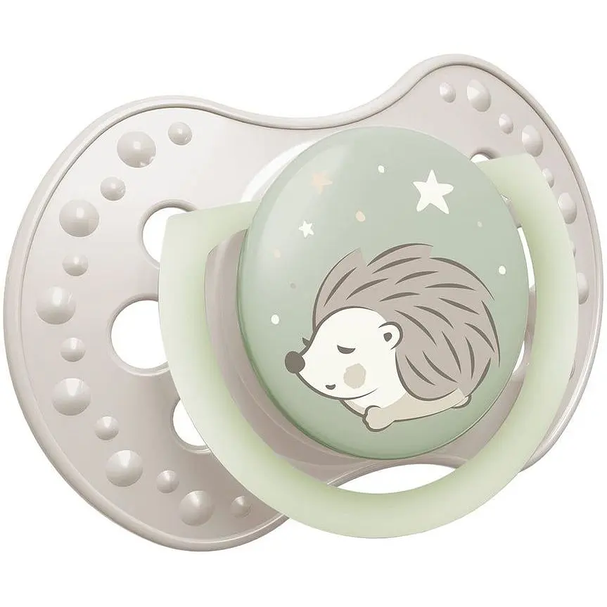 Пустышка LOVI Night&Day Girl Hedgehog силиконовая динамическая 0-6 мес. 2 шт. (22/929) - фото 3