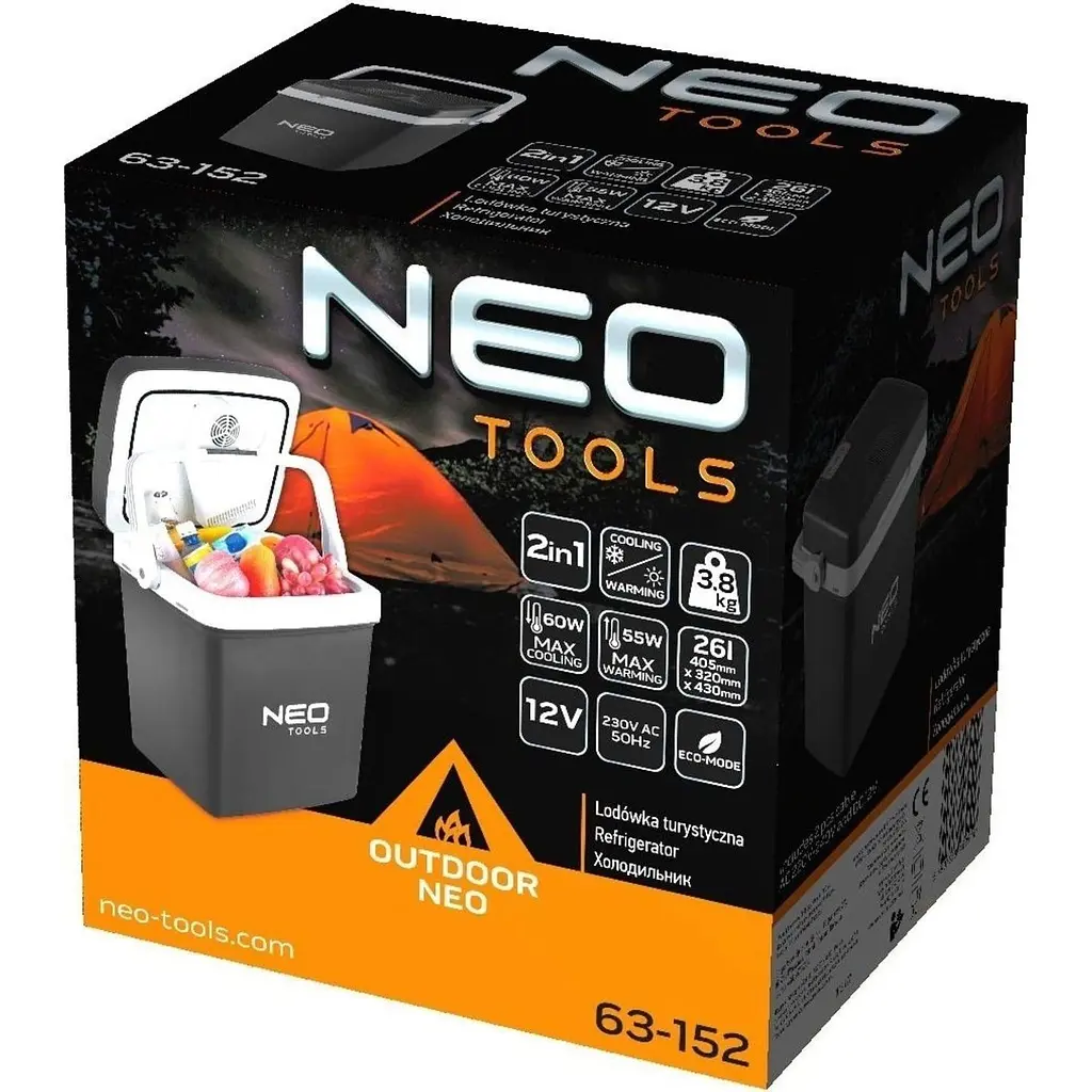 Автохолодильник Neo Tools Black/White (63-152) [140019] - фото 9