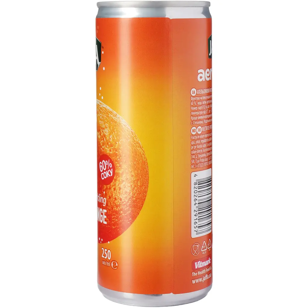 Нектар газований Jaffa Aerojuice Can апельсиновий 0.25 л - фото 4