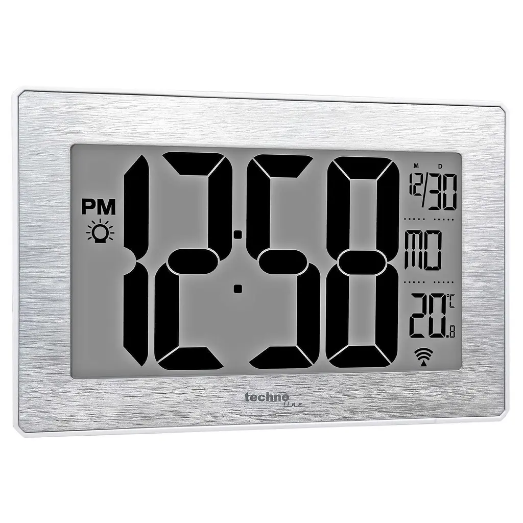 Часы настенные Technoline WS8019 Silver (WS8019), Серебристый - фото 3