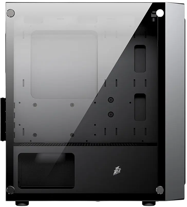 Корпус 1stPlayer BS-2-BK-3F1 RGB Black - фото 4