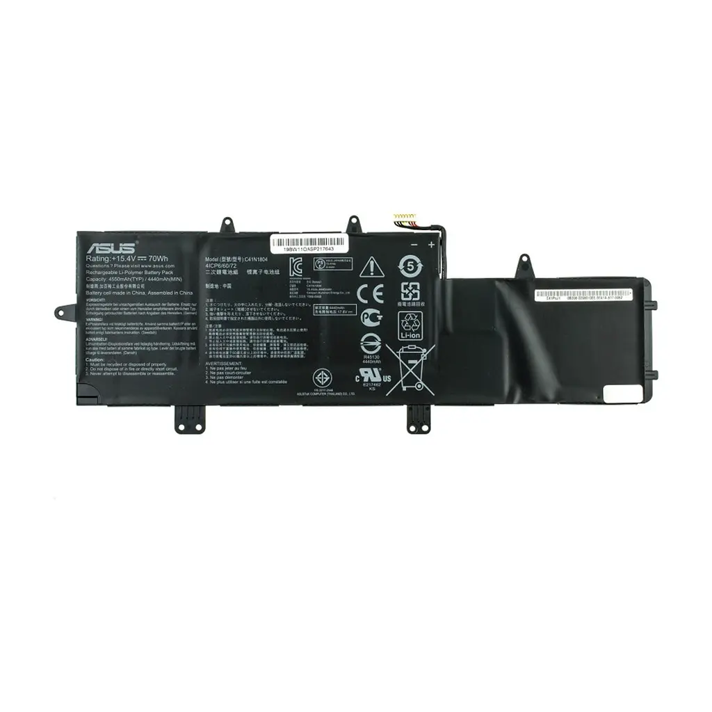 Акумулятор до ноутбука Asus ZenBook UX450FD C41N1804, 4550mAh (70Wh), 4cell, 15.4V, Li-Pol AlSoft (A71085)