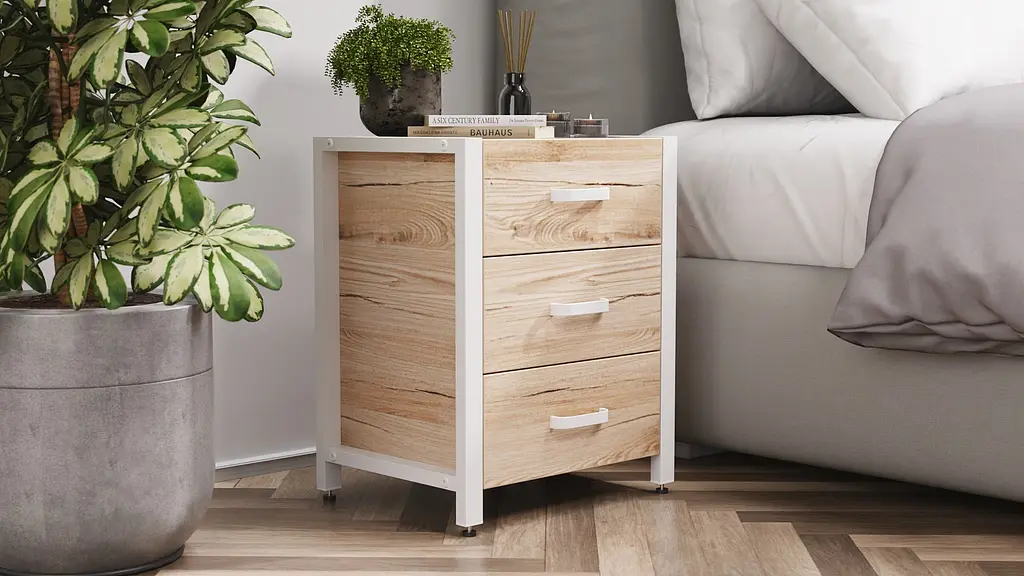 Тумба универсальная Ferrum-decor Вивьен 3 50x41x40 белый ДСП Дуб Сан-Марино 16мм (FRD-104192) - фото 5