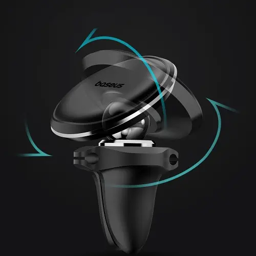 Автотримач Baseus Magnetic Car Mount Phone Holder Cable Clip Air Vent чорний C40141201113-00 C40141201113-00 - фото 7