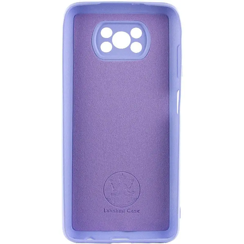 Чехол Silicone Cover Ummi Lakshmi Full Camera (AA) для Xiaomi Poco X3 NFC / Poco X3 Pro Сиреневый / Dasheen - фото 2