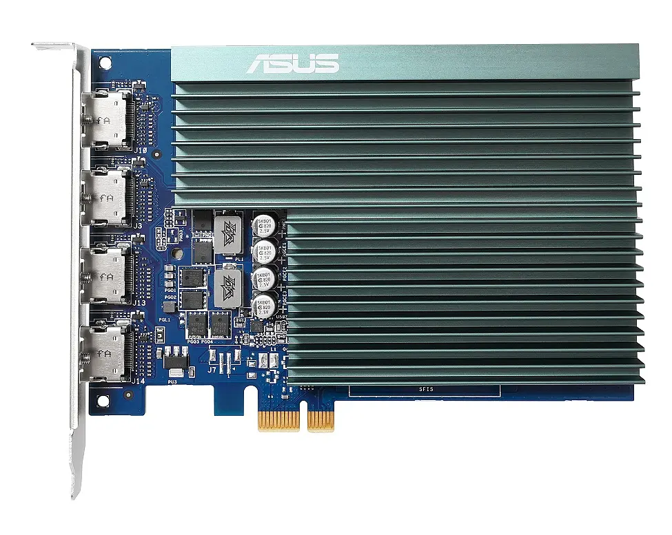 Відеокарта GeForce GT730 Asus 2Gb GDDR5 64-bit 4xHDMI 927/5010 MHz Silent (GT730-4H-SL-2GD5) - фото 3