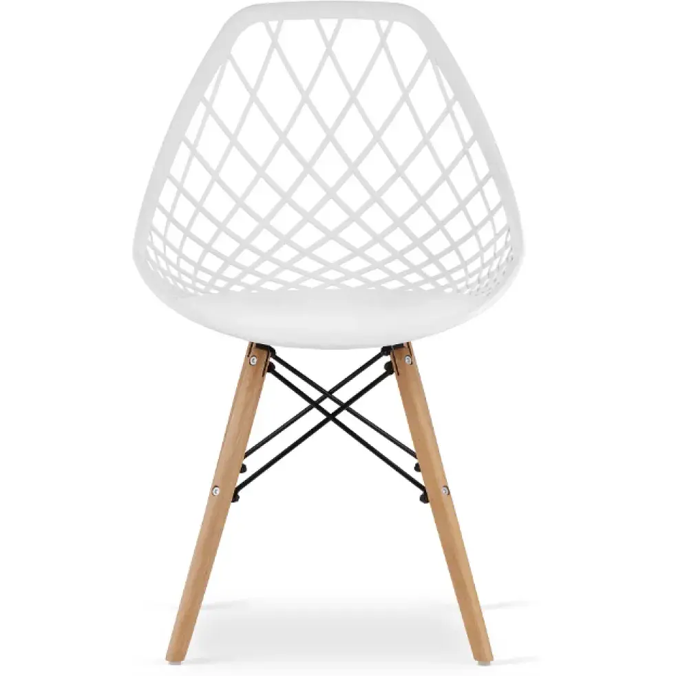 Стілець Leobert Sakai ажурна спинка Білий - фото 2