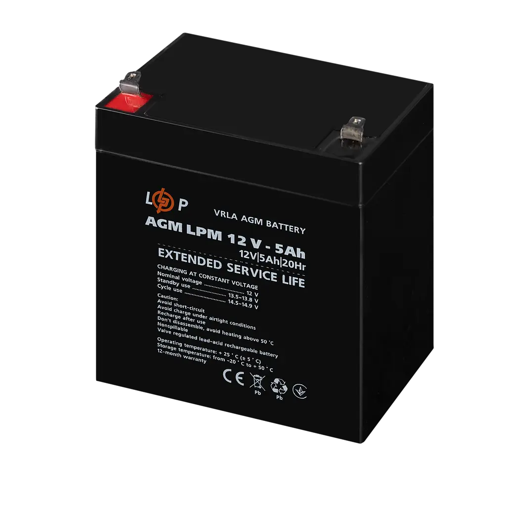 Аккумулятор AGM LPM 12V – 5 Ah - фото 3
