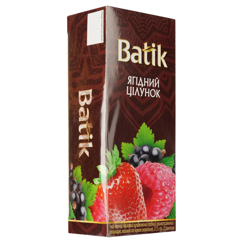 Чай черный Batik Ягодный поцелуй купажированный мелкий ароматизированный 37.5 г (25 шт. х 1.5 г) - фото 2