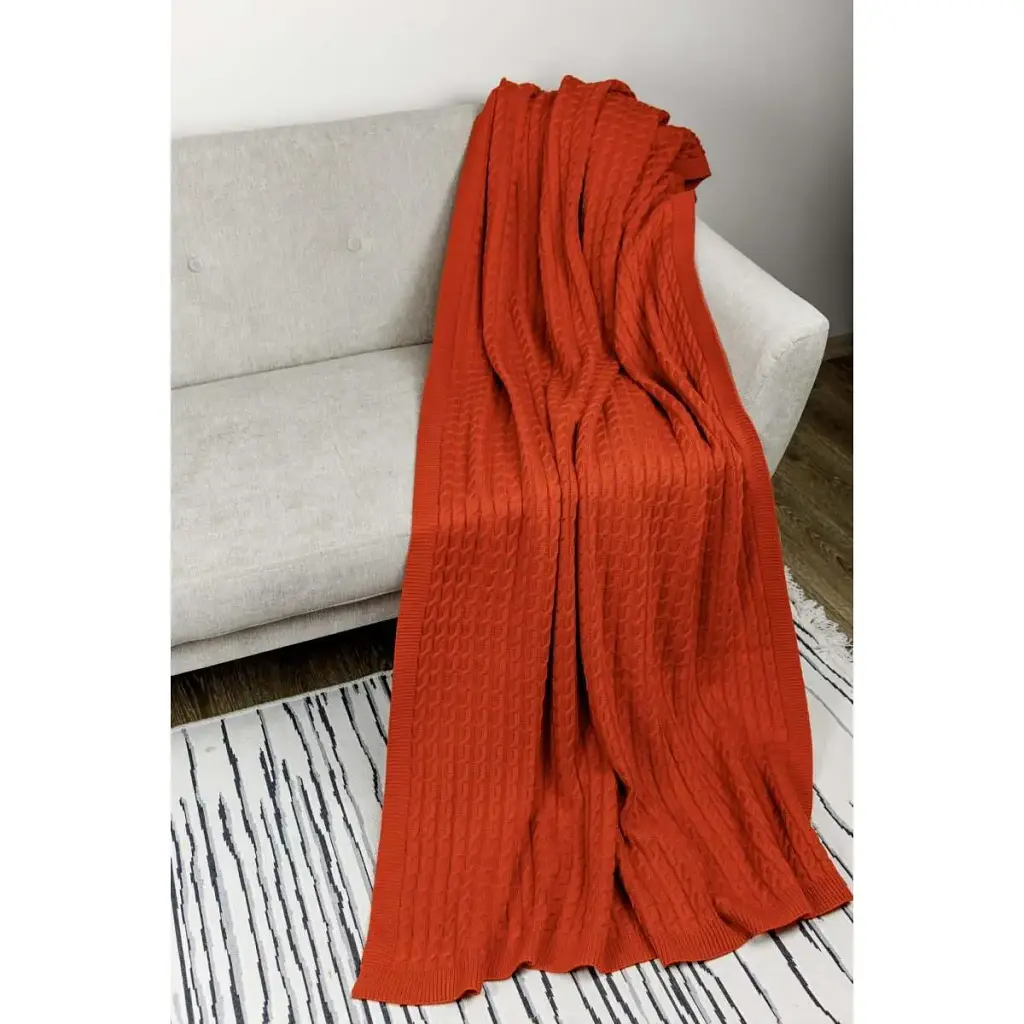 Плед Прованс Happy Fall Kosa 130х170 см помаранчевий (29759) - фото 3