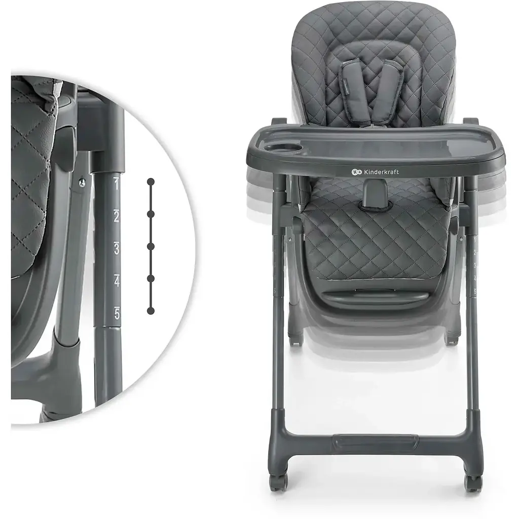 Стільчик для годування Kinderkraft Tulo Grey (KHTULO00GRY0000) - фото 3