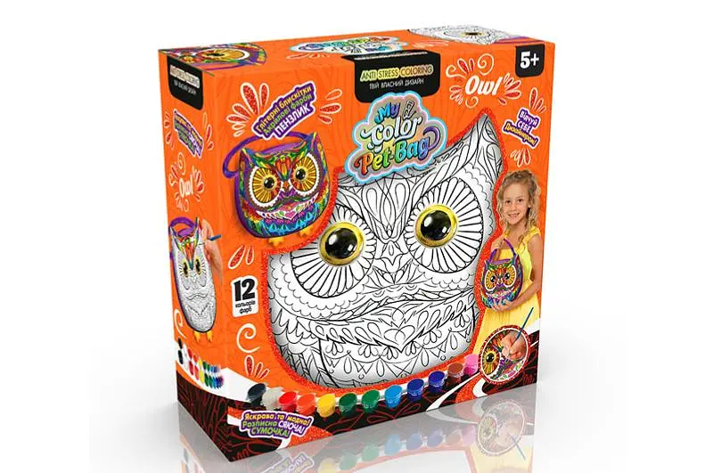 Набір для творчості CPB-01-01U,02U,03U "My Color Pet-Bag" сумочка DANKO - фото 2