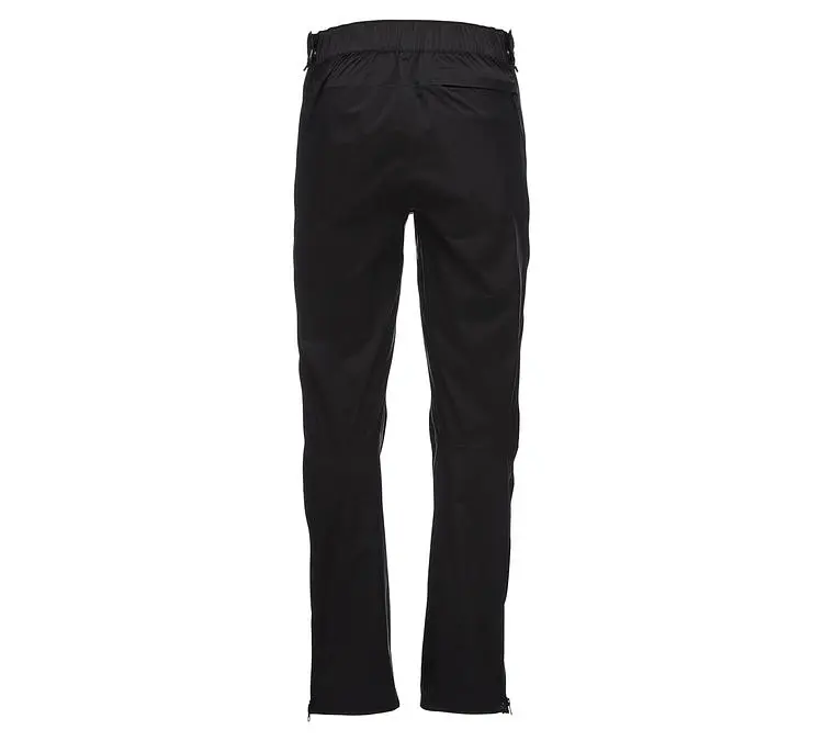 Чоловічі штани Black Diamond Stormline Stretch FL ZP Rain Pants S Чорний - фото 2