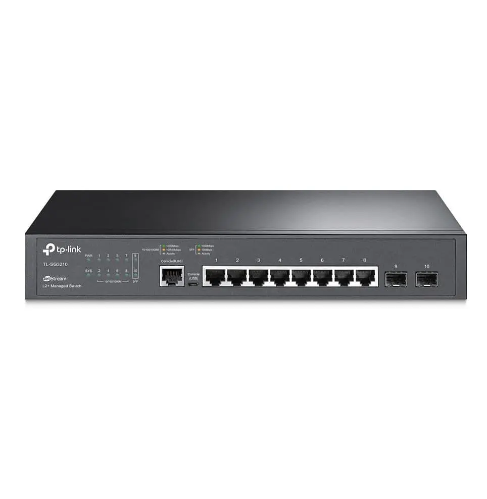Коммутатор TP-Link JetStream TL-SG3210 8-Port Gigabit L2+ Managed (TL-SG3210) - фото 2