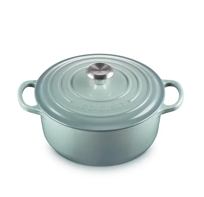 Каструля із кришкою Le Creuset Signature Cast Iron Round Casserole 21177207174430 20 см 2.4 л морська сіль - фото 2