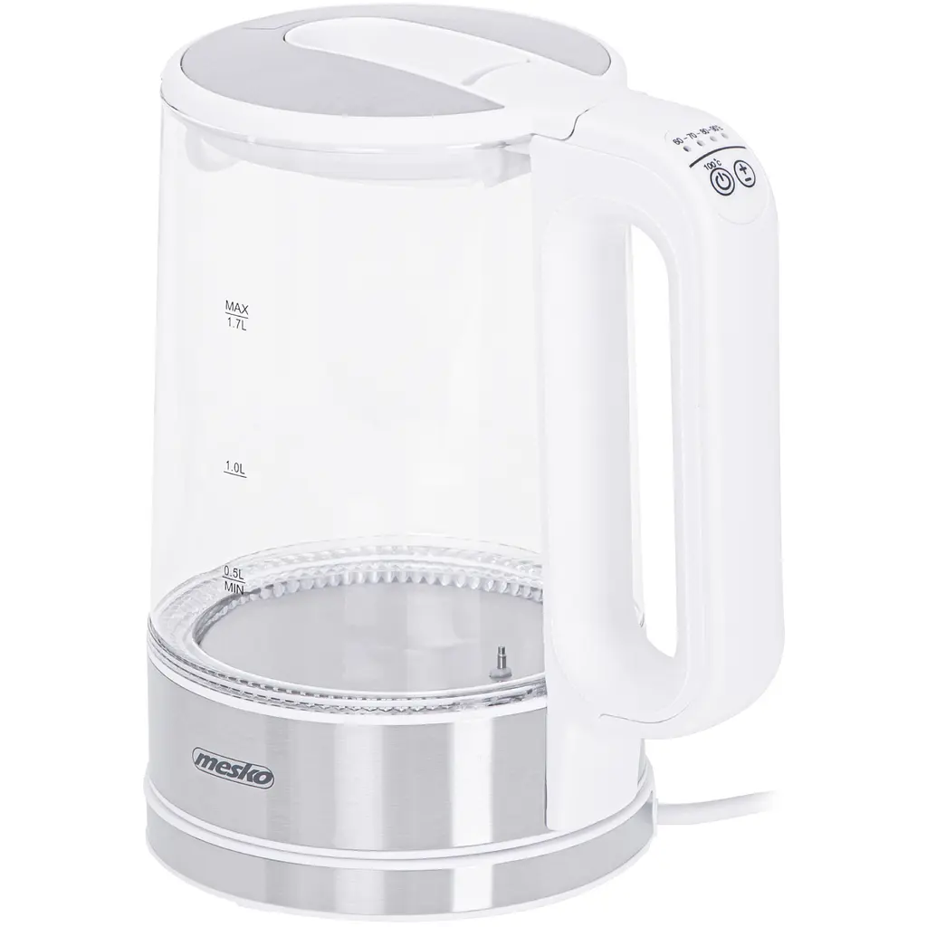 Электрочайник Mesko MS 1301 white 1850-2200Вт 1.7л - фото 3