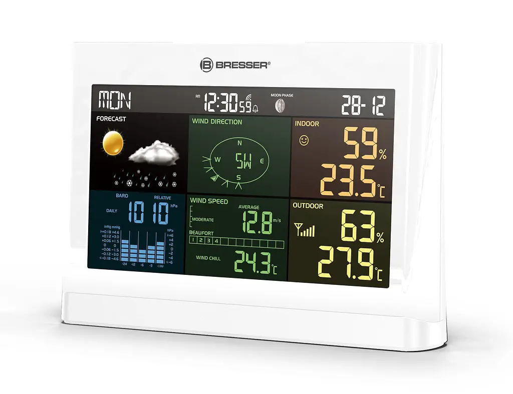 Метеостанція Bresser 5-in-1 Comfort Weather Center White (7002550GYE000) - фото 3