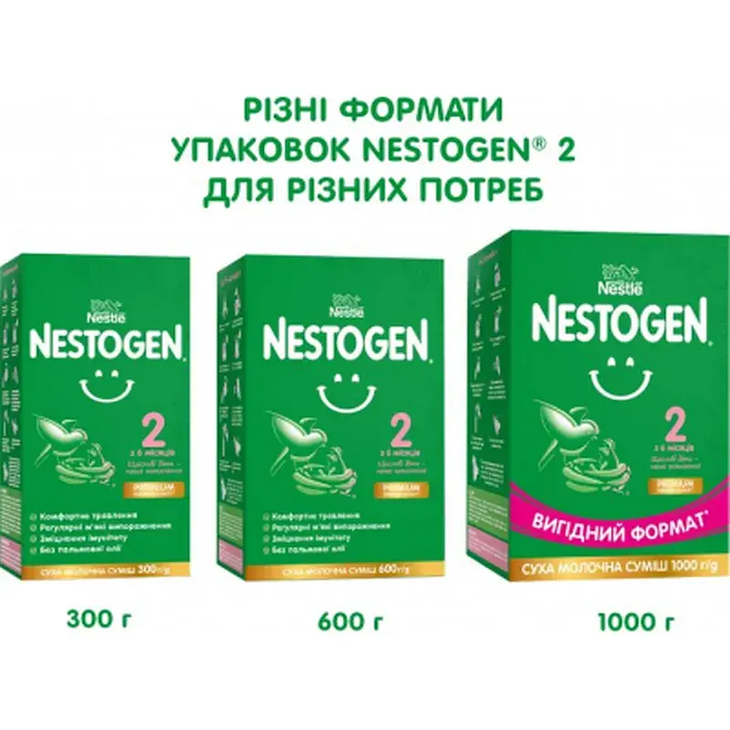 Дитяча суміш Nestogen 2 з лактобактеріями L. Reuteri від 6 міс. 1 кг (7613287110046) - фото 5