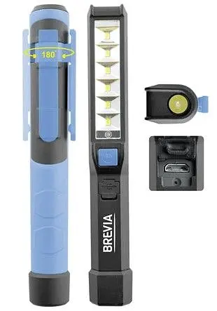 Ліхтар перенесення для СТО Brevia 6SMD - 1W LED 150 lm 900mAh (11210) - фото 2