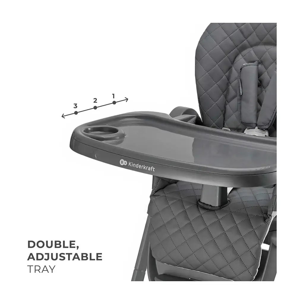 Стілець для годування Kinderkraft Tulo Grey (5902533928798) - фото 8