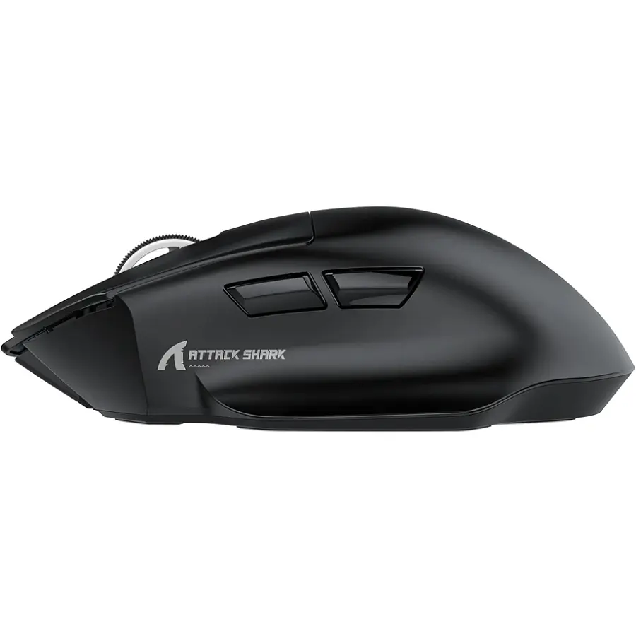 Мишка Attack Shark V6 Ultra-Light, Wireless/Bluetooth, 25000dpi. (PAW3311), 7кн., Black - фото 2