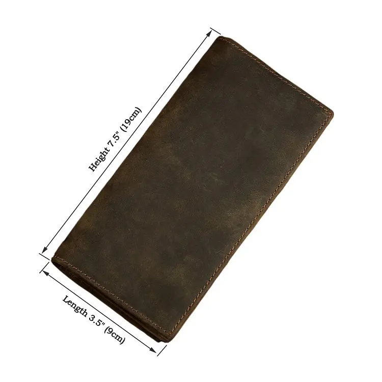 Мужской кожаный кошелек Vintage 9х19 см acs0016066 - фото 6