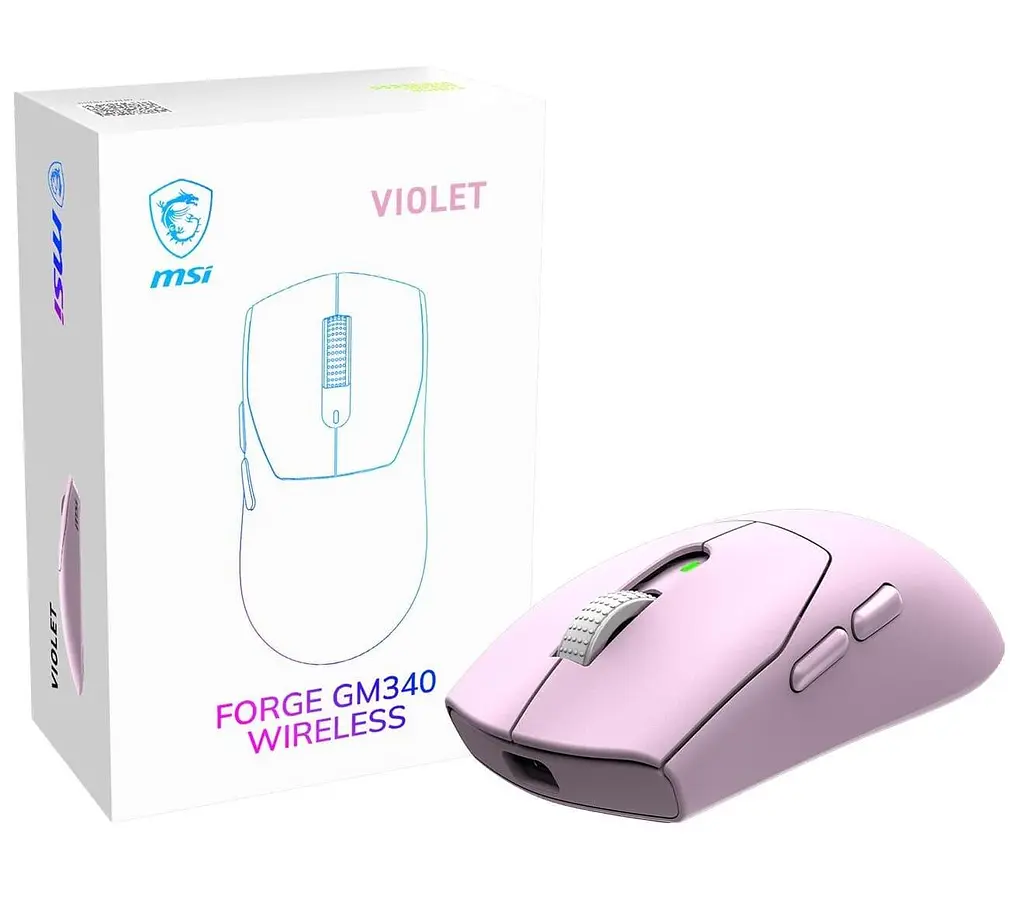 Миша MSI FORGE GM340 Pink (FORGE GM340 W VIOLET) - фото 2