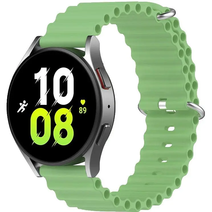 Браслет Hump для Samsung Galaxy Watch 5 - зеленый ширина крепления 20мм силикон Watchbands (W22-0WB12227561) - фото 1