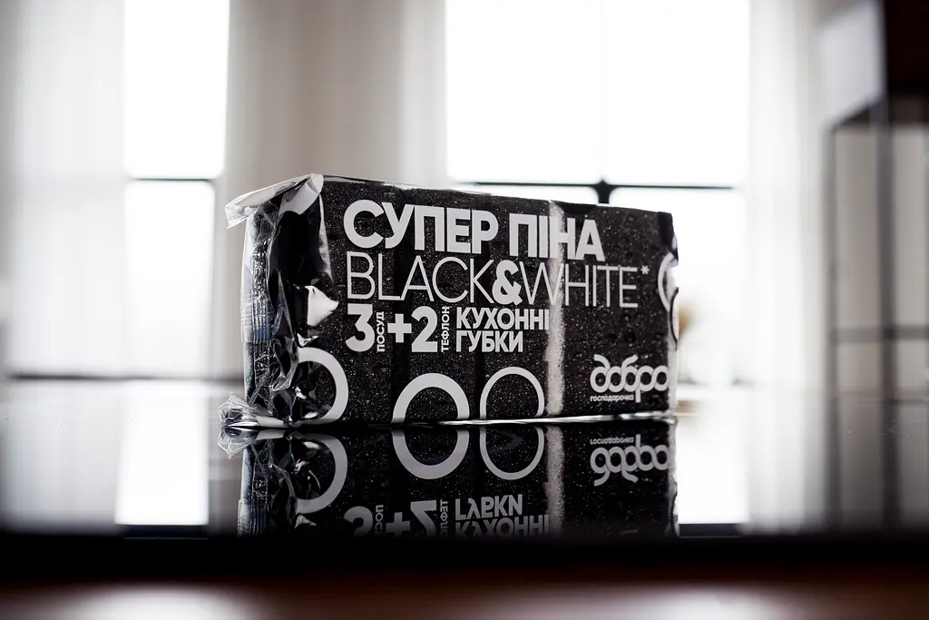 Губка кухонная Добрая Хозяйка B&amp;W Суперпина 5 шт - фото 3