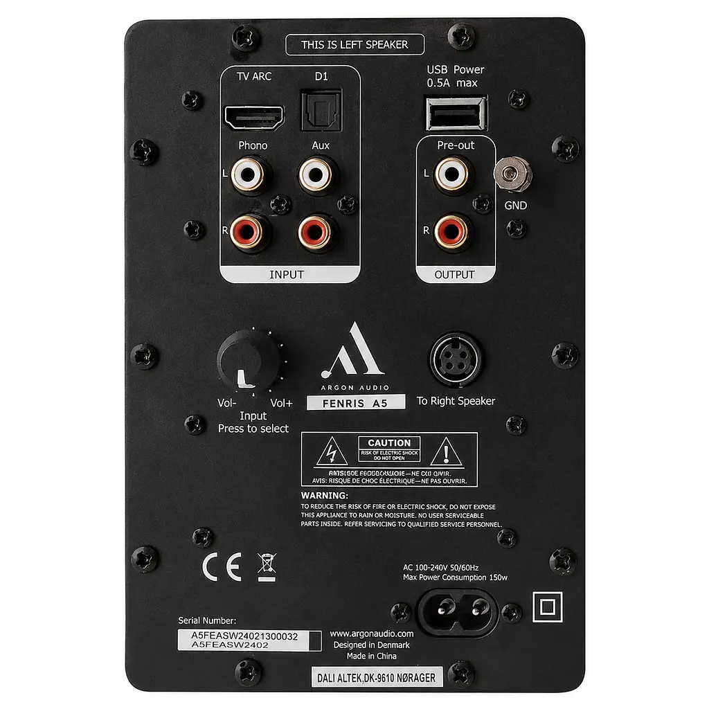 Повна активна мультимедійна акустика Argon Audio FENRIS Active 5 Walnut - фото 6