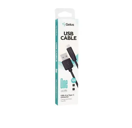 Кабель Gelius One Cable USB to Type-C GP-UC119 12W 1m Black - фото 2