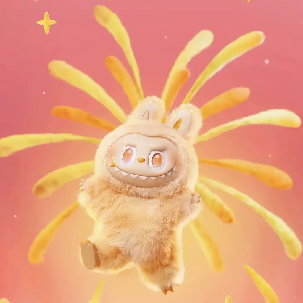 Игрушка-сюрприз Labubu плюшевый брелок в костюме кролика, стоячий V3 Лабубу Случайный цвет - фото 5
