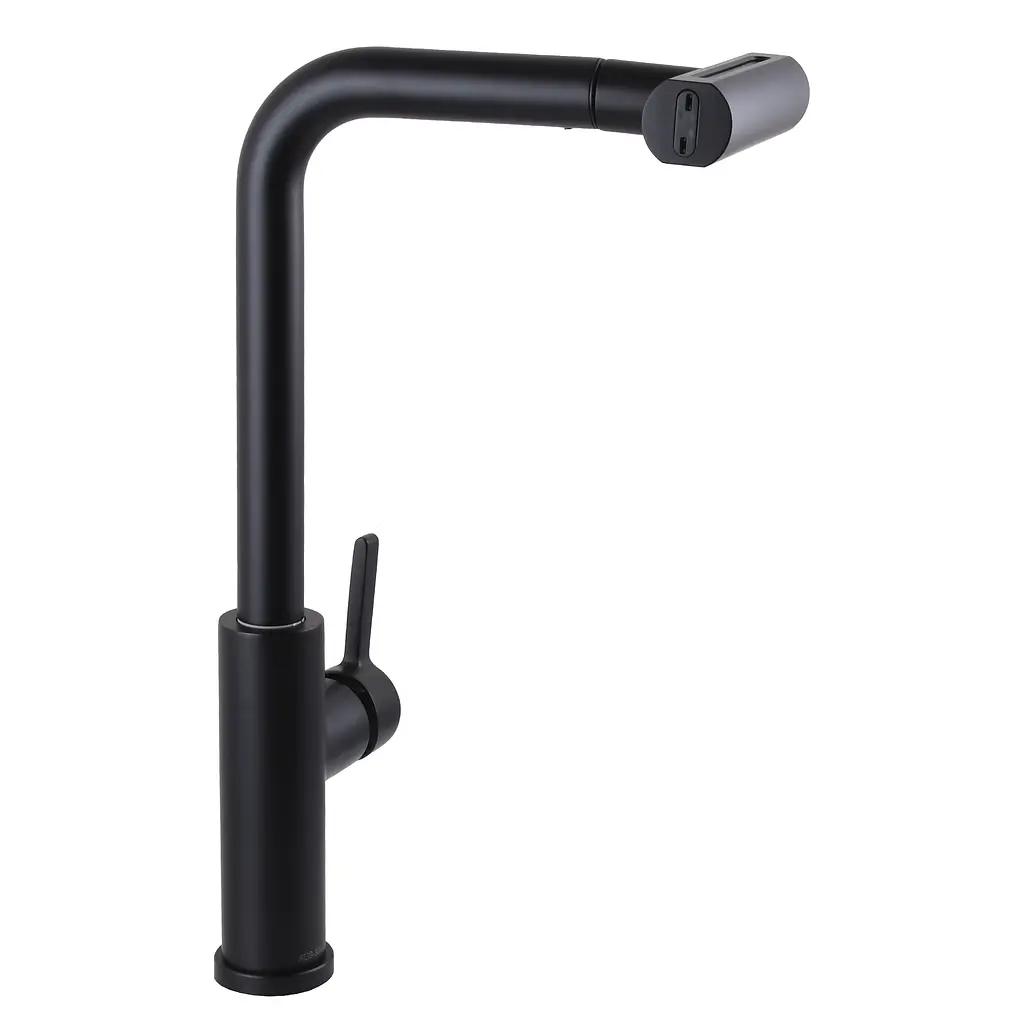Змішувач для кухні Globus Lux Alpen SBT1-2044-BB Чорний матовий - фото 4
