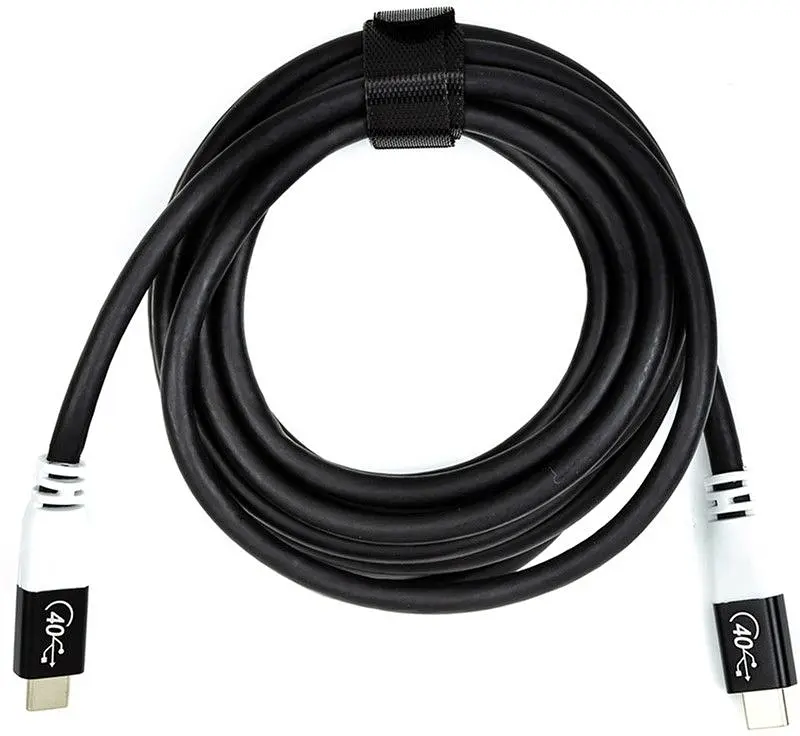 Кабель San Guan USB Type-C - USB Type-C (M/M) PD 100W, 40Gbps, 3 м Black (CA914135) - фото 2
