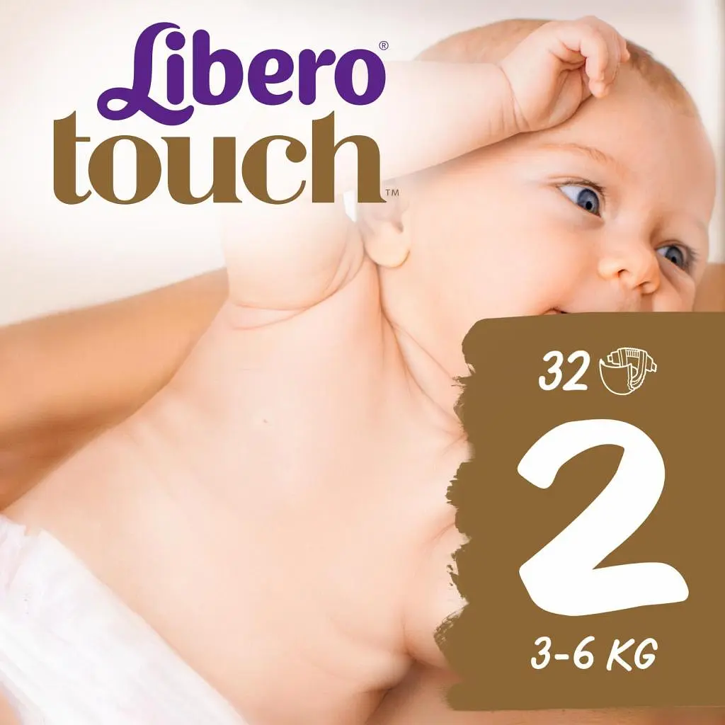 Підгузки Libero Touch 2 (3-6 кг) 32 шт (7322541070315) - фото 2