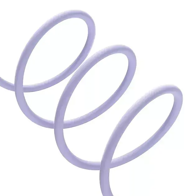 Кабель Baseus Pudding Series Fast Charging Cable USB to Lightning 2.4A 2m 2m P10355700511-01 Purple - фото 4