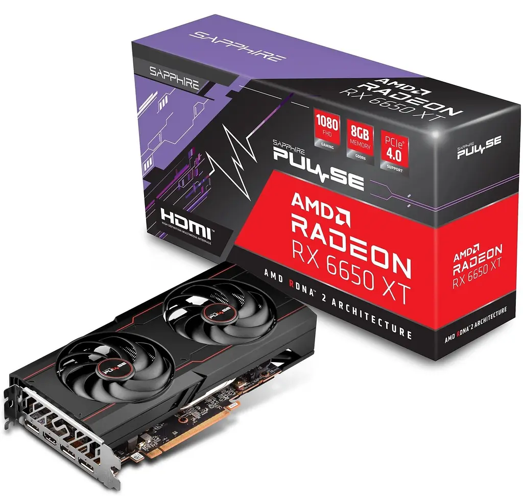 Відеокарта Sapphire AMD Radeon RX 6650 XT 8GB Pulse (11319-98-90G) (GDDR6, 128 bit, PCI-E v4.0 x8)Refurbished - фото 6