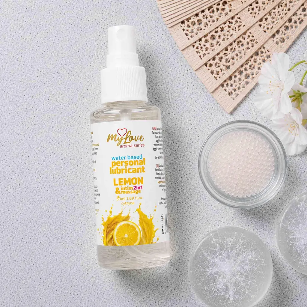 Лубрикант та масажний гель MyLove Aroma Series Lemon 2в1 - фото 3
